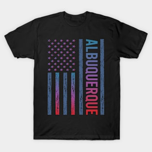 Blue Red Flag - Albuquerque T-Shirt